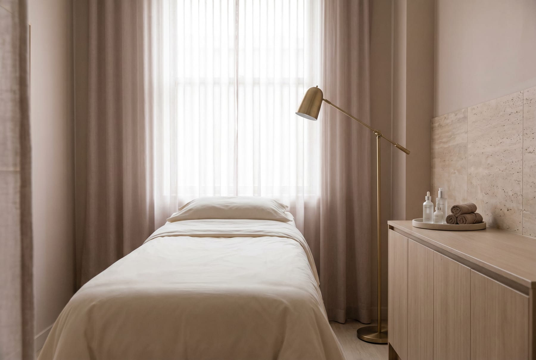 Treatment room at Freyaroseaesthetics